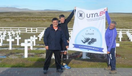 Corrió en Malvinas en homenaje a los caídos y ahora promueve un mensaje de paz