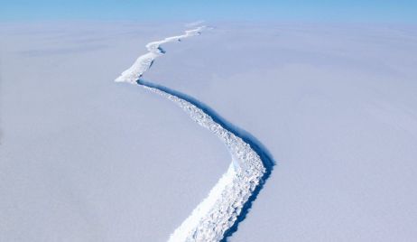 Impactante: imágenes del desprendimiento en la Antártida