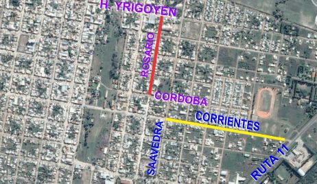 Proyecto para pavimentar calle Corrientes hasta la Ruta 11