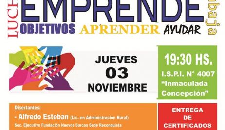 Charla: “Emprendedurismo y finanzas solidarias”