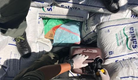 Incautaron más de 80 kilos de cocaína en Ceres