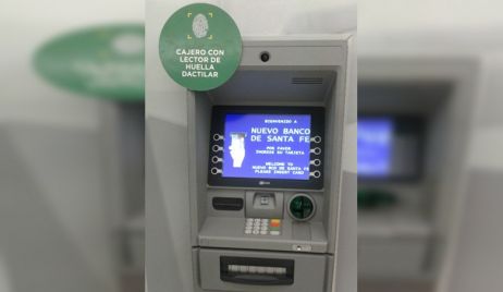 El Banco Santa Fe instaló el primer cajero de la provincia con identificación de huellas dactilares
