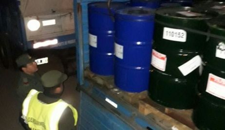 Venado Tuerto: Incautaron un camión con más de 1000 kilos de acetona