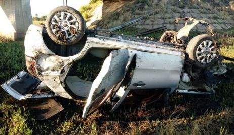 Despista auto en ruta 11 a la altura de Berna.