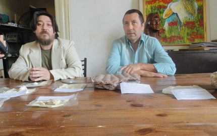 Donaron material marino fosilizado al museo de Calchaquí