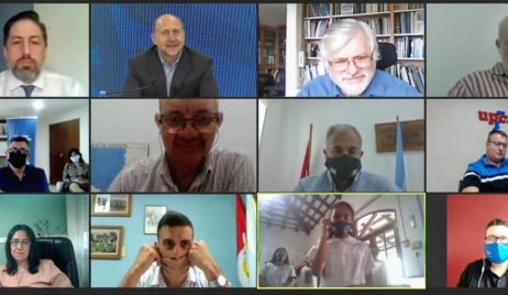 Clases presenciales: Perotti encabezó el acto virtual con escuelas del norte Santafesino.