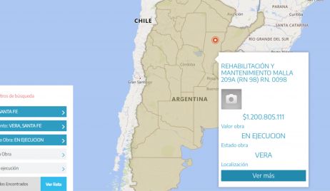 Presentaron un mapa nacional para conocer el detalle de obras públicas por región