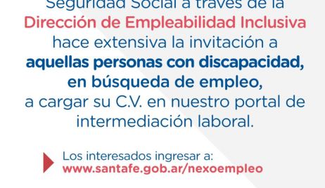 Invitan a las personas con discapacidad visual a cargar su CV para el registro de empleo de la provincia