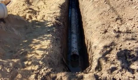 Avanza la obra de la red troncal de desagües cloacales de calle Saavedra