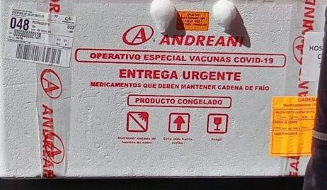 LLegaron las primeras 100 dosis de la vacuna  Sputnik V