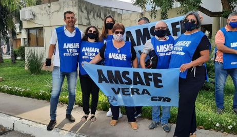 AMSAFE VERA PARTICIPÓ DE LA PROTESTA FRENTE A LA REGION II
