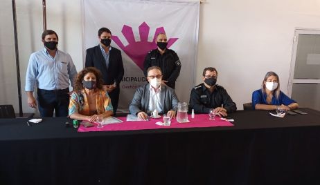 Mesa de Seguridad Local y reparación de los móviles de la Unidad Regional XIX.