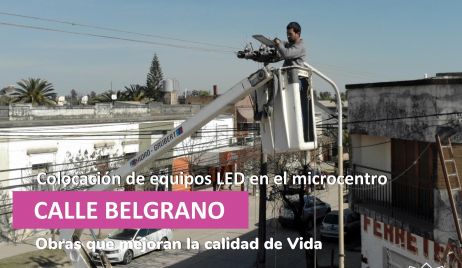 Trabajos de recambio de luminarias y desagües pluviales