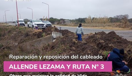 Reparación y reposición de cableado subterráneo en luminarias.