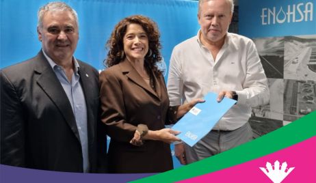 INTENDENTE PAULA MITRE EN CAPITAL FEDERAL FIRMA CONVENIO PARA OBRA DE CLOACAS POR $118.039.913.