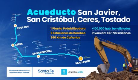 LA LICITACIÓN DEL ACUEDUCTO SAN JAVIER - SAN CRISTÓBAL – CERES - TOSTADO SE REALIZARÁ EL 12 DE AGOSTO