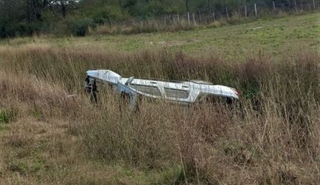 Volcó una camioneta sobre Ruta 11