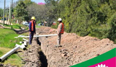 RECORRIDA POR LAS OBRAS DE SANEAMIENTO QUE SE EJECUTAN EN LA CIUDAD