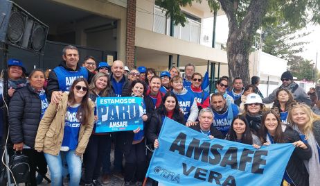 AMSAFE: CONCENTRACIÓN FRENTE AL IAPOS RECONQUISTA