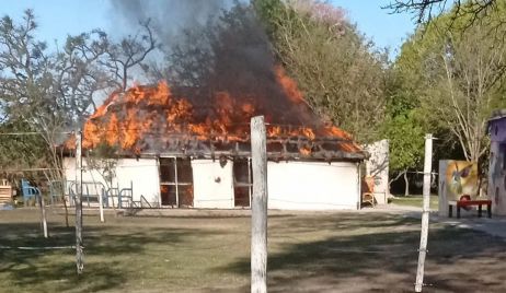 Se incendió el quincho de la Asociación Civil 