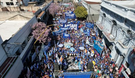 PARO Y MULTITUDINARIA CONCENTRACIÓN FRENTE AL MINISTERIO DE TRABAJO