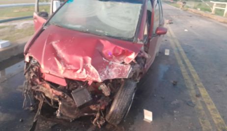 Accidente automovilístico en el puente El Bonete