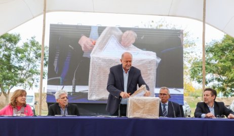 COMIENZA LA CONSTRUCCIÓN DE LA HISTÓRICA OBRA DE DEFENSAS QUE PROTEGERÁ A LA CIUDAD DE SAN JAVIER
