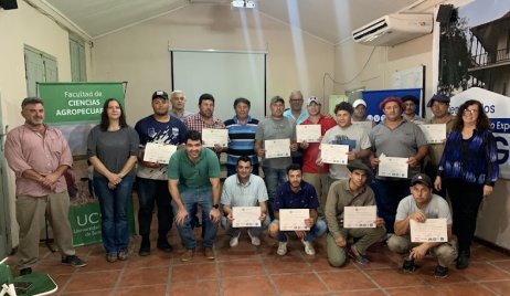 EN LAS GAMAS: FINALIZÓ EL CURSO DE ALAMBRADORES