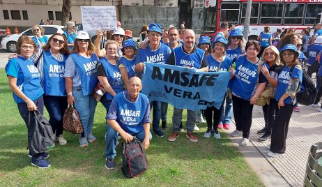 MICRO DE AMSAFE VERA: JORNADA PROVINCIAL DE PROTESTA.
