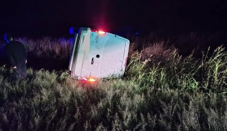 VUELCO EN RUTA 11 JURISDICCIÓN DE CALCHAQUÍ