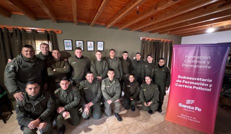Finalizó el Curso de Actualización Legal y Reentrenamiento Policial en San Justo