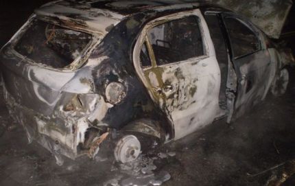 CHOQUE E INCENDIO DE AUTOMOVIL