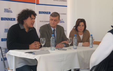 HERMES BINNER PRIMER CANDIDATO A DIPUTADO NACIONAL POR EL FRENTE CIVICO Y SOCIAL