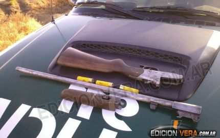 Secuestro de una escopeta a un menor de edad