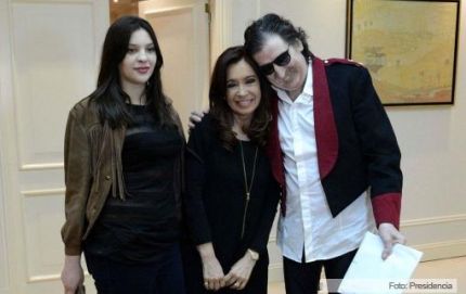 Cristina recibió a Charly García en la residencia de Olivos