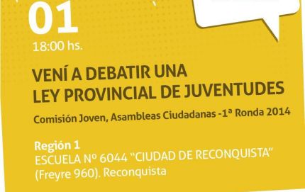 Se debatirá una Ley Provincial de Juventudes