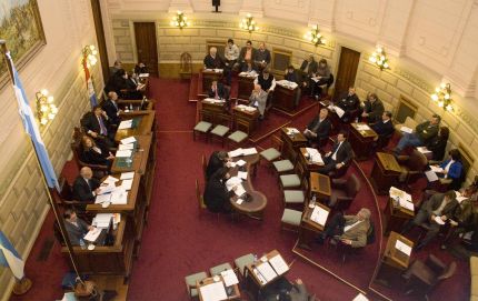 DESPUES DE UN MES DE INACTIVIDAD LOS SENADORES VOLVIERON A SESIONAR