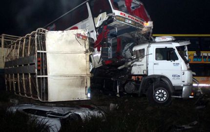 Al menos 20 heridos en un choque múltiple en la ruta nacional 11