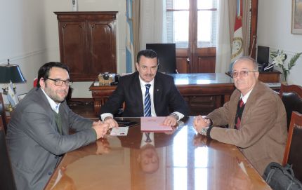 El Presidente Comunal de Margarita se reunió con el Ministro Galassi y el Coordinador Regional 