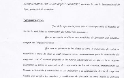 DESPUES DE IDAS Y VUELTAS, Y NOTA PRESENTADA SE PUDO TENER ACCESO A LA ORDENANZA  1686/13 SOBRE LAS 40 CASA EN EJECUCION
