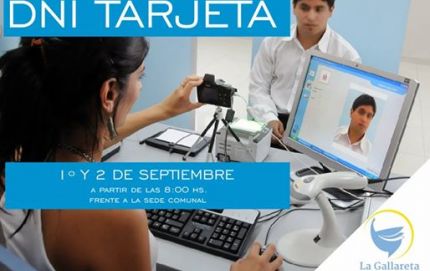 El camión  del Registro Nacional de las Personas  en La Gallareta