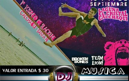 Laguna El Cristal será sede de un torneo de slackline
