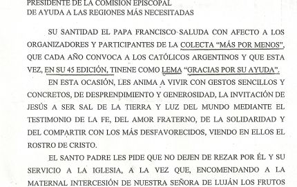  “Gracias por tu ayuda”.