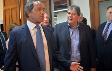 RUBEO RECIBIÓ AL GOBERNADOR SCIOLI EN LA CÁMARA DE DIPUTADOS