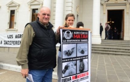 Realizan una marcha en contra de las fumigaciones aéreas