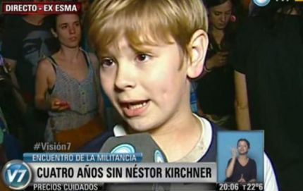 Cristina quiere conocer al niño kirchnerista que 