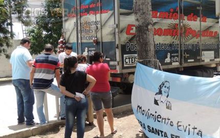 HOY  EL CAMION DE LA ECONOMIA POPULAR EN VERA