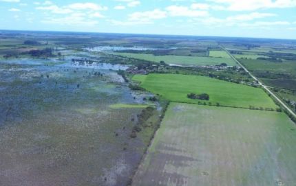 Sobrevolaron la zona norte afectada por las recientes precipitaciones