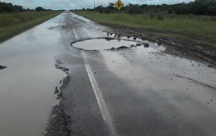 SIGUEN LOS RECLAMOS POR EL ESTADO DE LAS RUTAS DEL NORTE PROVINCIAL