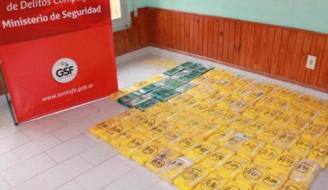 Interceptaron un cargamento de cien kilogramos de cocaína en el norte de Santa Fe